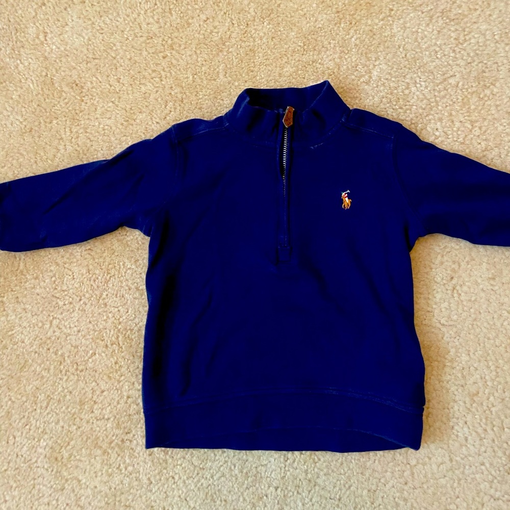 Ralph Lauren Navy Half-Zip Pullover
